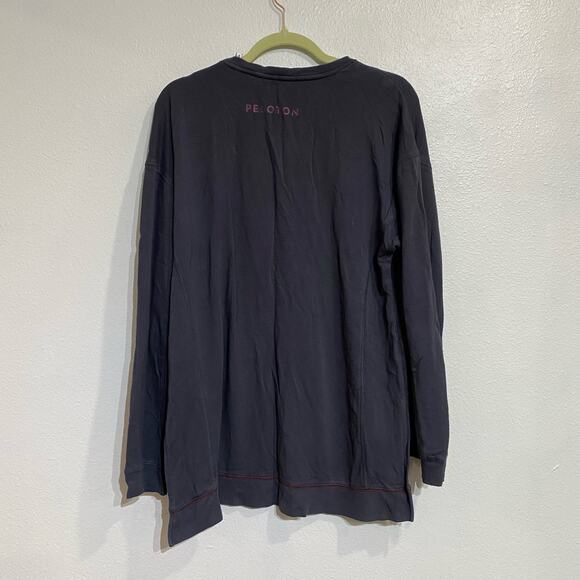 Peleton Gray Weekender Side Slit Pullover Sweater Sz XL - Picture 9 of 12